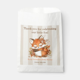 Gemütliches Herbstfox Babydusche Gemütliches Woodl Geschenktütchen