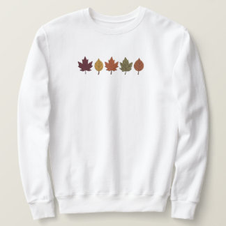 Gemütliches Herbstlaub Minimalistisches Herbst Gra Sweatshirt