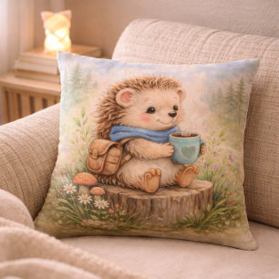 Gemütliches Igel-Kinderzimmer & Babyzimmer Kissen