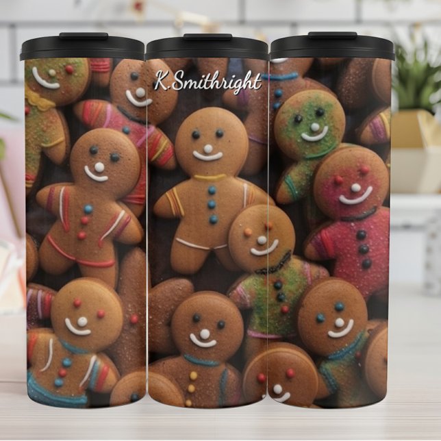 Gemütliches Ingwerbrot-Cookie-Cluster Thermosbecher (Von Creator hochgeladen)