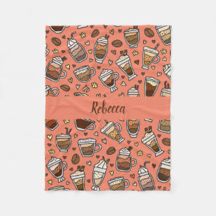 Gemütliches Kaffeeblanket für entspannende Sippen Fleecedecke