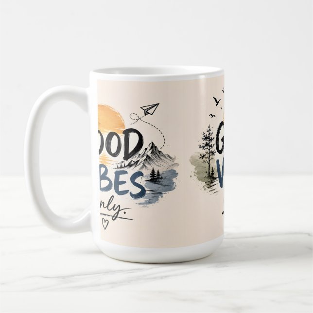 Gemütliches Kaffeetasse mit guter Atmosphäre (Links)