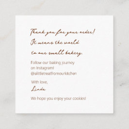 Gemütliches Keksgeschmack Begleitkarte