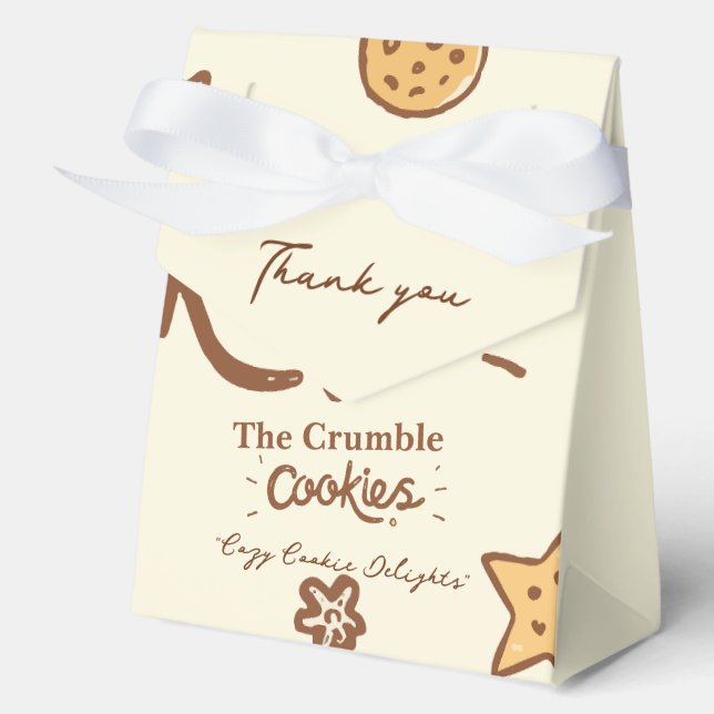 Gemütliches Keksgeschmack (Creme) Geschenkschachtel (Vorderseite)