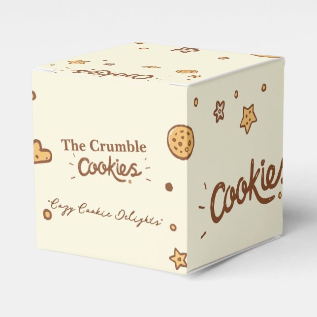 Gemütliches Keksgeschmack (Creme) Geschenkschachtel (Vorderseite)