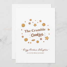Gemütliches Keksgeschmack Einladung