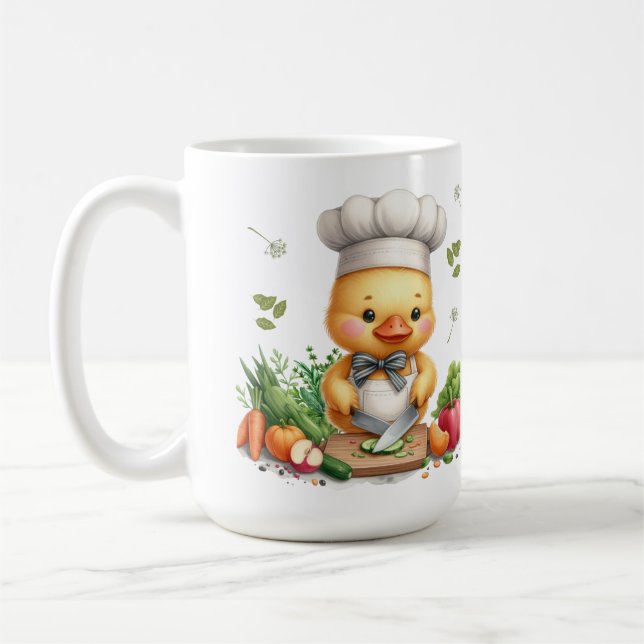 Gemütliches Küchenherden Niedliches Kochdesign Kaffeetasse (Links)