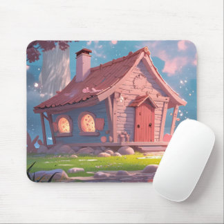 Gemütliches Märchenhaus am Wasser – Träumerei Fant Mousepad