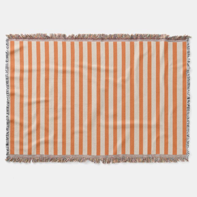 Gemütliches, modernes, orangefarbenes Kegeltuch Decke (Vorderseite)