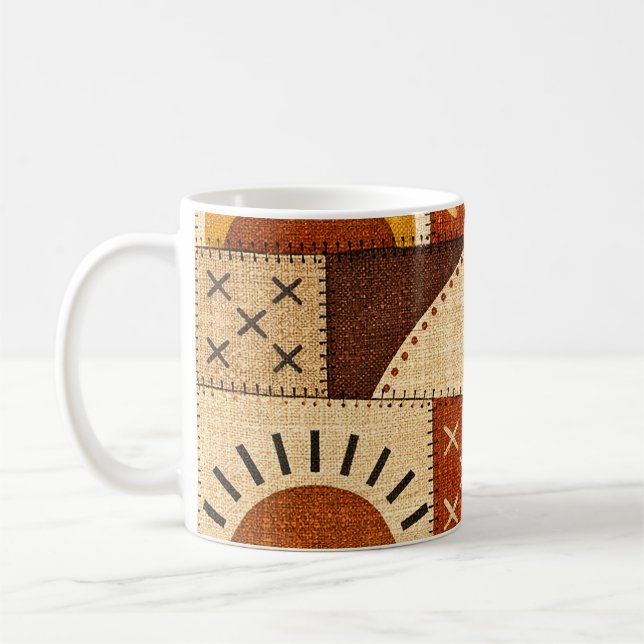 Gemütliches Modernes Patchwork Kaffeetasse (Links)