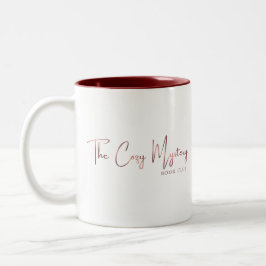 Gemütliches Mystery Book Club Sleuther Zweifarbige Tasse