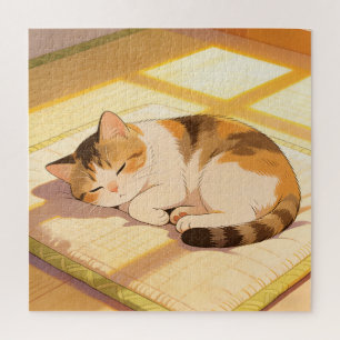 Gemütliches Napping-Katz-Puzzle