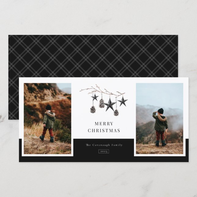 Gemütliches Nature 2 Foto Feiertagskarte (Vorne/Hinten)