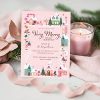 Gemütliches North Pole Pink Elf Workshop Weihnacht