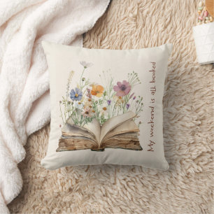 Gemütliches Reading-Dekor mit Open Book & Garden D Kissen
