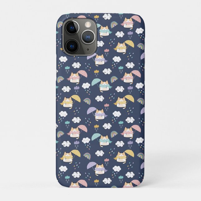 Gemütliches Regenwetter Case-Mate iPhone Hülle (Rückseite)
