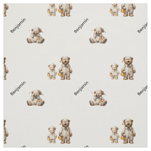 Gemütliches Schlafdesign mit individuellem Namensm Stoff (Muster)