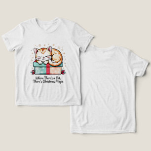 Gemütliches Schlafendes Kätzchen - Weihnachtsgesch Tri-Blend Shirt