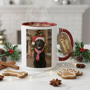 Gemütliches Schwarzlabrador Frohe Howlidays Weihna Tasse