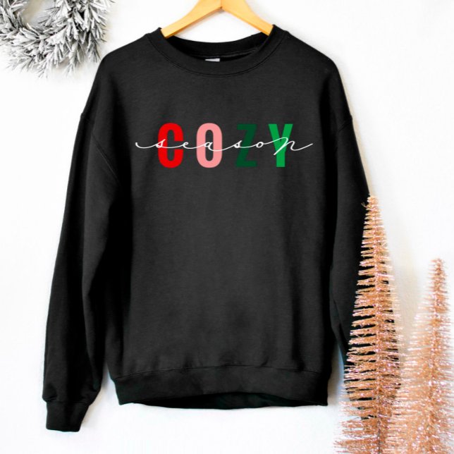Gemütliches Season Niedlich Calligraphy Holiday Sw Sweatshirt (Von Creator hochgeladen)