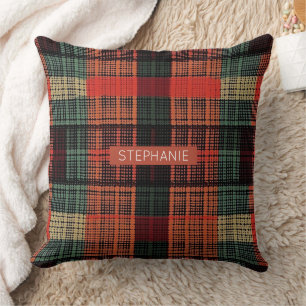 Gemütliches Strick Patchwork - Vintager Boho Autum Kissen