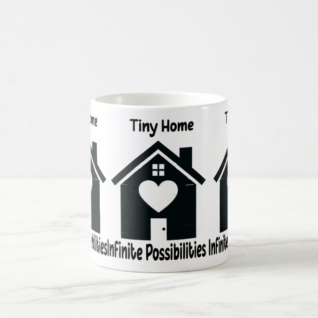 Gemütliches Tiny House Keramik Tasse (Mittel)