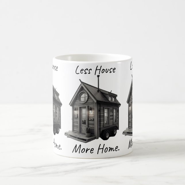 Gemütliches Tiny House Keramik Tasse (Mittel)