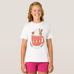 Gemütliches Up heiß Schokolade Weihnachten T-Shirt