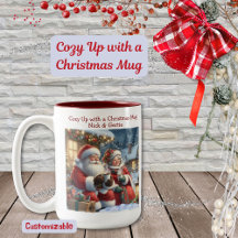 Gemütliches Up mit Weihnachts-Tasse