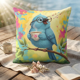 Gemütliches Vogel-Wurfkissen Kissen