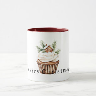 Gemütliches Warmes Weihnachts-Gingerbread-Haus-Cup Tasse