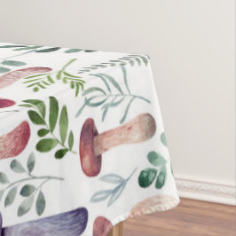 Gemütliches Watercolor-Mushroom-Muster   Tischdecke