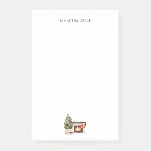 Gemütliches Weihnachten Personalisiert Post-it-Not Post-it Klebezettel (Vorderseite)