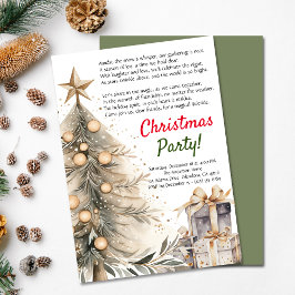 Gemütliches Weihnachts-Party Weihnachtsbaum | Gedi Ankündigung