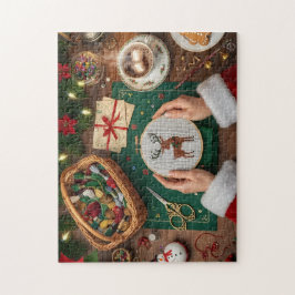 Gemütliches Weihnachtsbastel-Handwerk Rentier-Stic