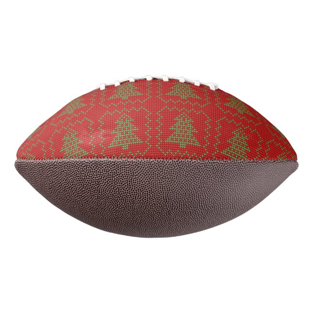 Gemütliches Weihnachtsbaum hässlich Pullover Schac Football (Gedreht 90)