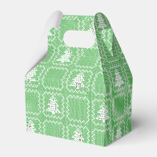 Gemütliches Weihnachtsbaum hässlich Pullover Schac Geschenkschachtel