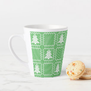 Gemütliches Weihnachtsbaum hässlich Pullover Schac Milchtasse