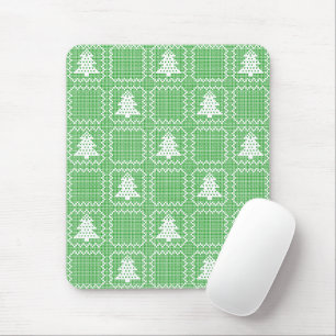 Gemütliches Weihnachtsbaum hässlich Pullover Schac Mousepad