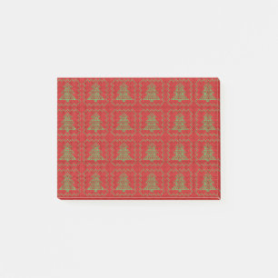 Gemütliches Weihnachtsbaum hässlich Pullover Schac Post-it Klebezettel