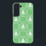 Gemütliches Weihnachtsbaum hässlich Pullover Schac Samsung Galaxy Hülle<br><div class="desc">Muster mit hässlichem Weihnachtspulli und karierter Kiefer</div>
