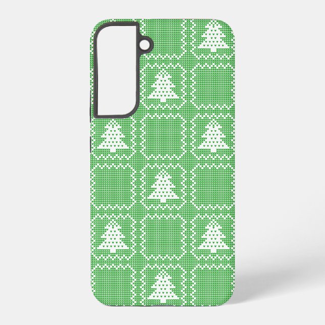 Gemütliches Weihnachtsbaum hässlich Pullover Schac Samsung Galaxy Hülle (Rückseite)