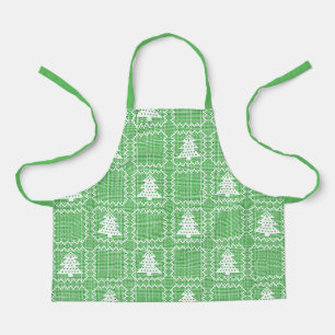 Gemütliches Weihnachtsbaum hässlich Pullover Schac Schürze