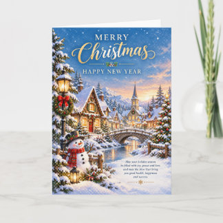 Gemütliches Weihnachtsdorf Karte