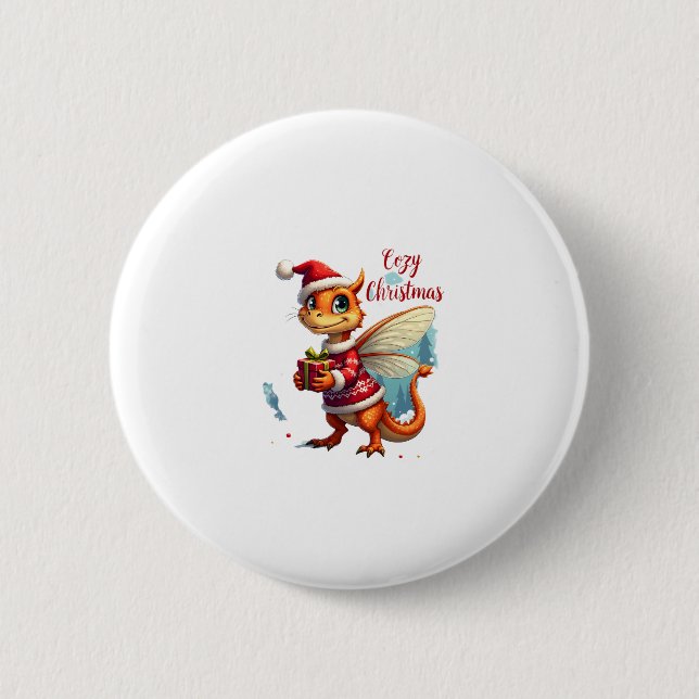 Gemütliches Weihnachtsfest Button (Vorderseite)