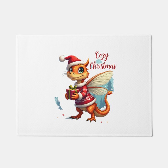 Gemütliches Weihnachtsfest Fußmatte (Vorderseite)