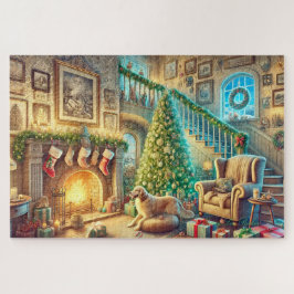 Gemütliches Weihnachtsfest im Wohnzimmer Szene