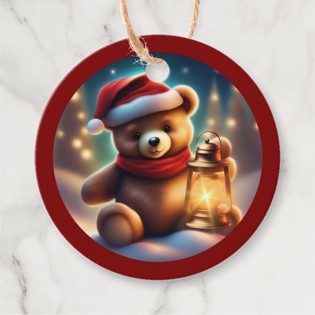 Gemütliches Weihnachtsfest Lantern TWArt Geschenkanhänger (Vorderseite)
