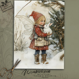 Gemütliches Weihnachtsfest mit Snowy Woodland Bunn Seidenpapier