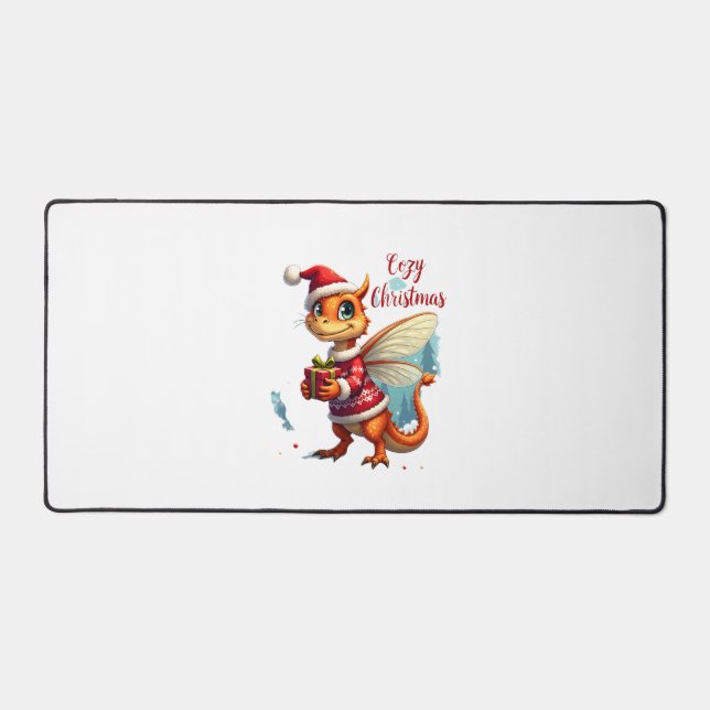 Gemütliches Weihnachtsfest Schreibtischunterlage (Vorderseite)